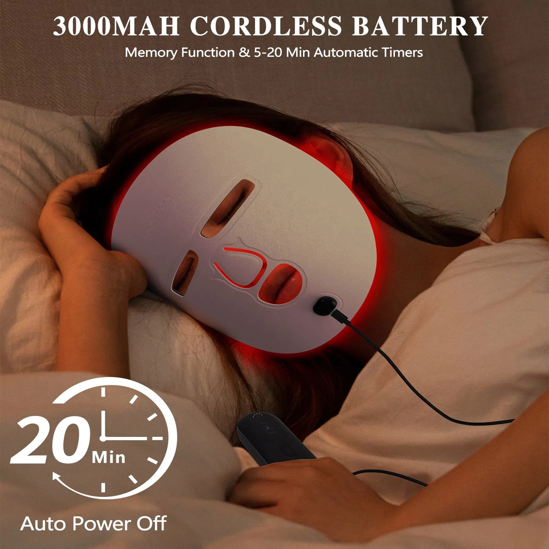 Professional home red light therapy facial mask
