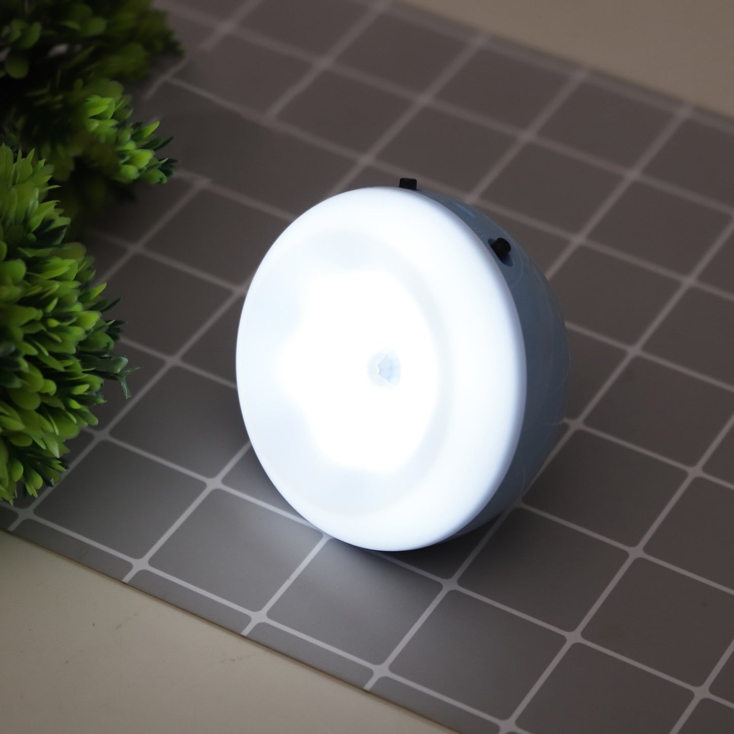Rechargeable LED motion sensor night light installed inside a wardrobe for automatic illumination