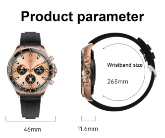 Premium Bluetooth smart watch with calling function and elegant metal design.