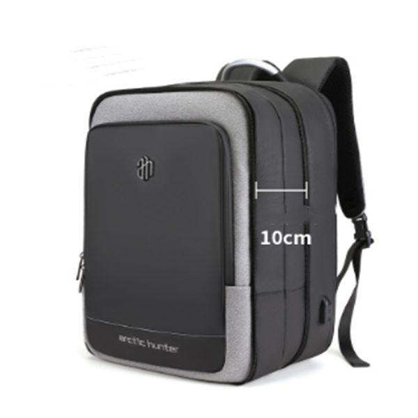 Premium waterproof business laptop backpack with modern minimalist design.