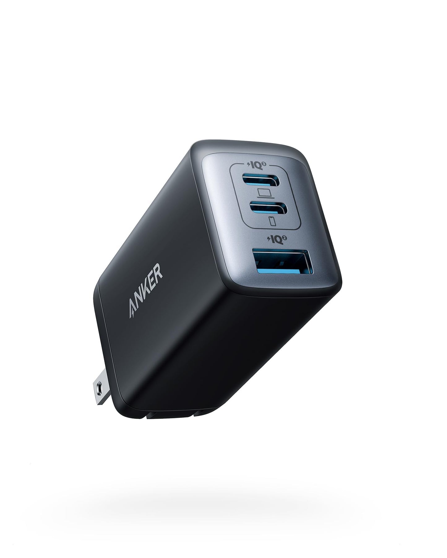 Anker Nano 65W GaN Fast Charger with three charging ports