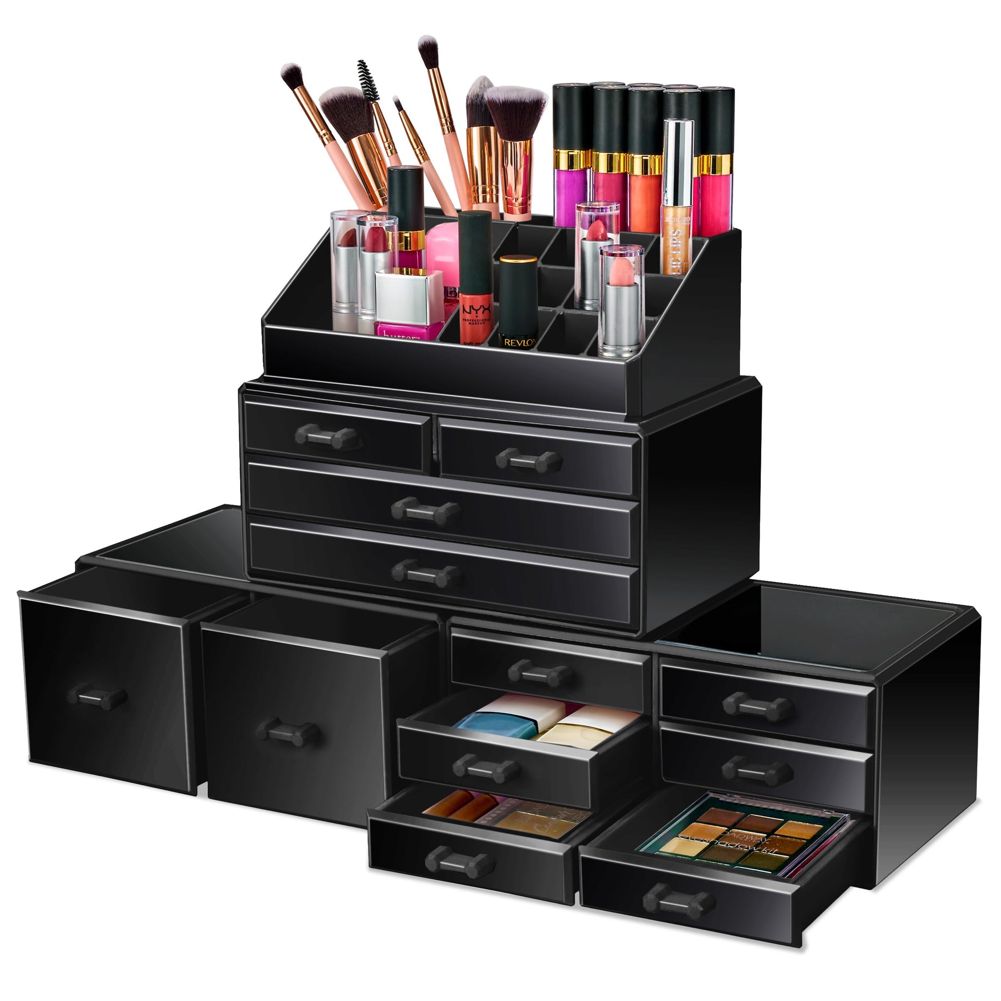 Large vanity organizer for makeup and skincare