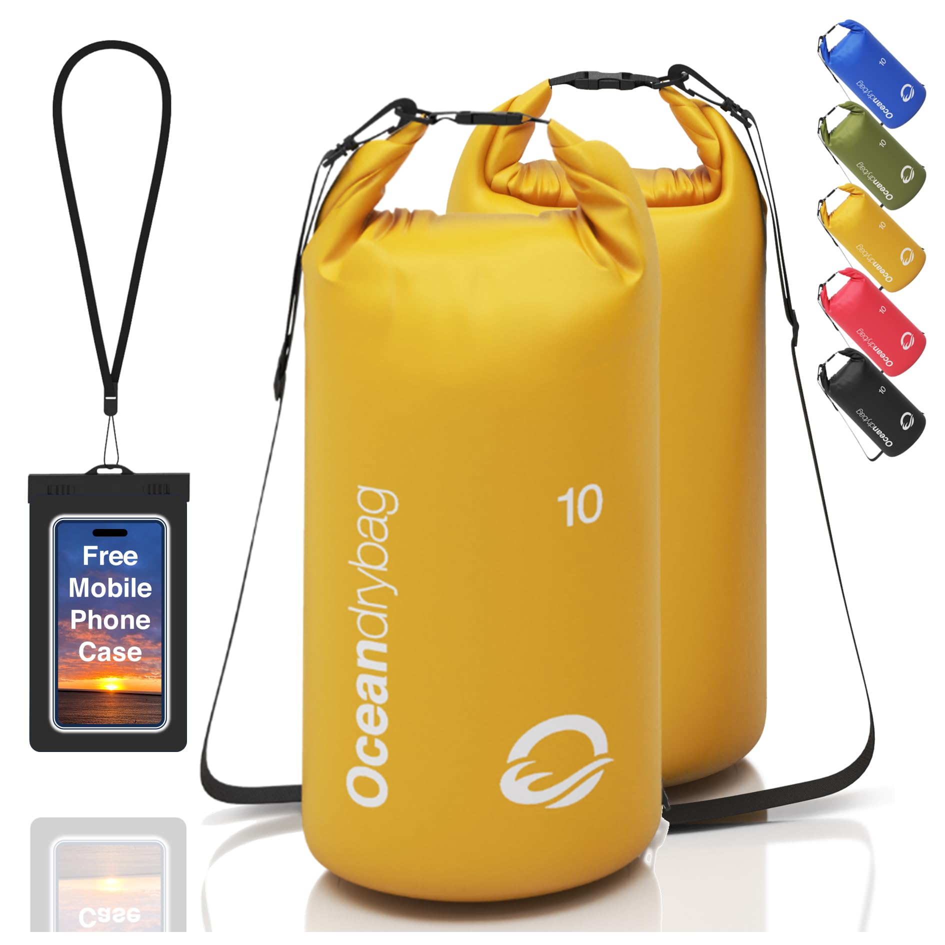 Lightweight waterproof bag for beach and hiking