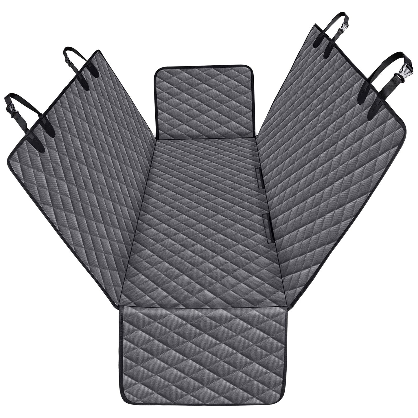 Waterproof pet car seat cover protecting vehicle interior