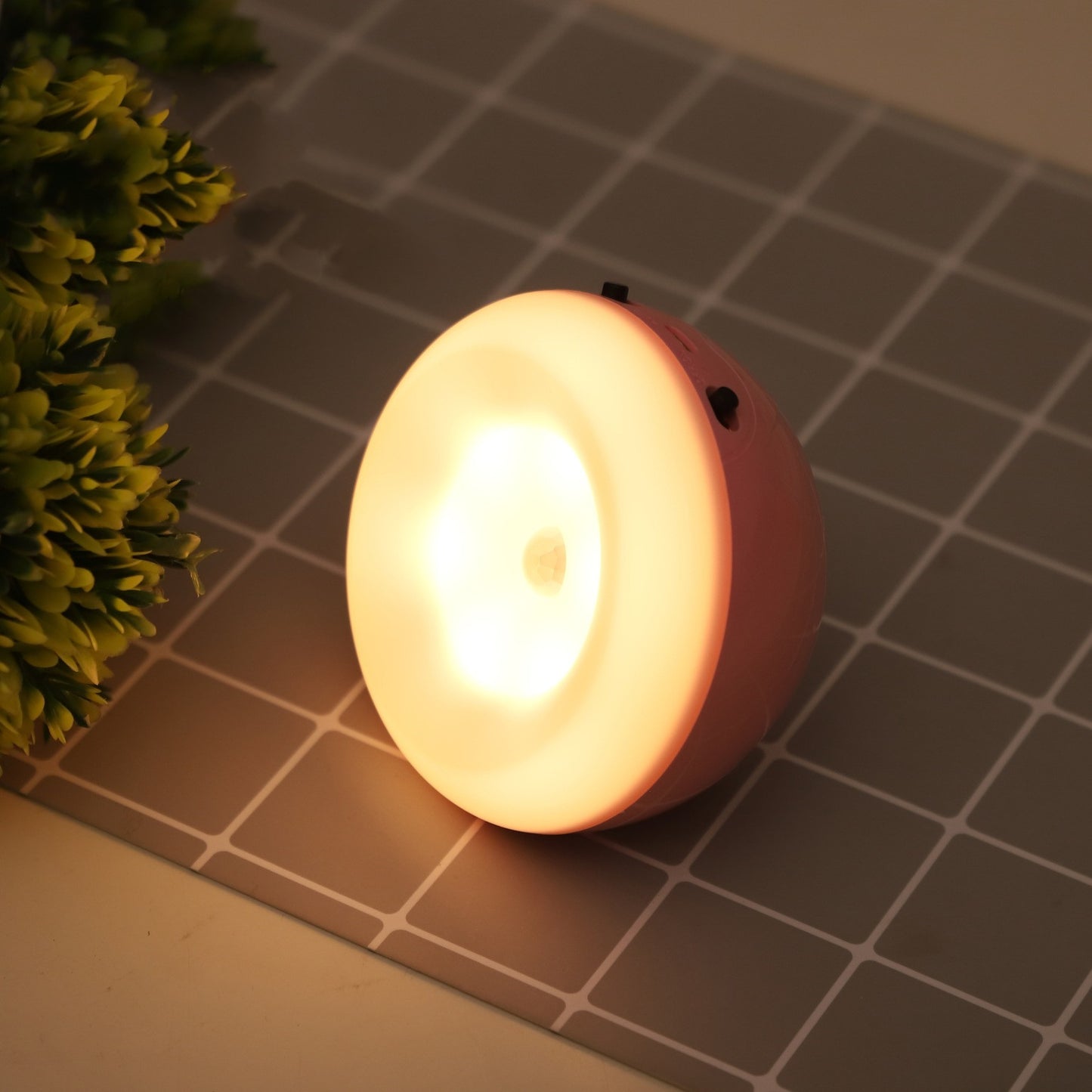 Rechargeable LED motion sensor night light installed inside a wardrobe for automatic illumination