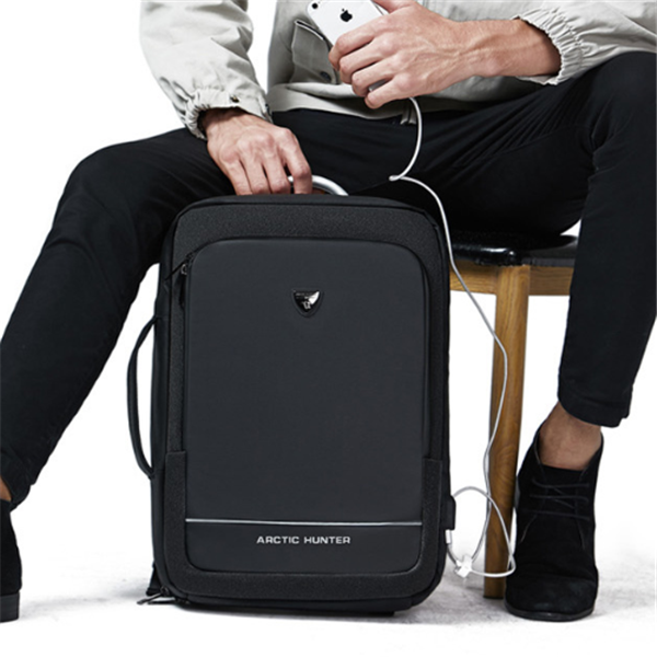 Premium waterproof business laptop backpack with modern minimalist design.