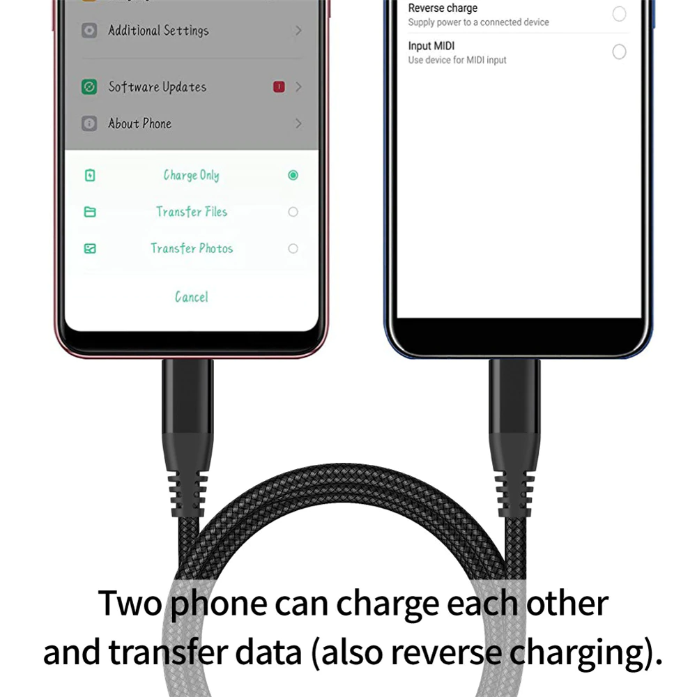 Premium USB Type-C cable supporting 100W fast charging