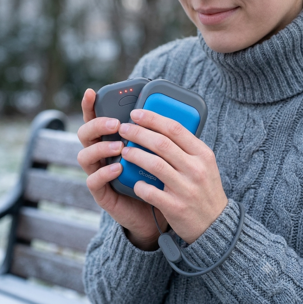 Portable USB-C rechargeable hand warmers