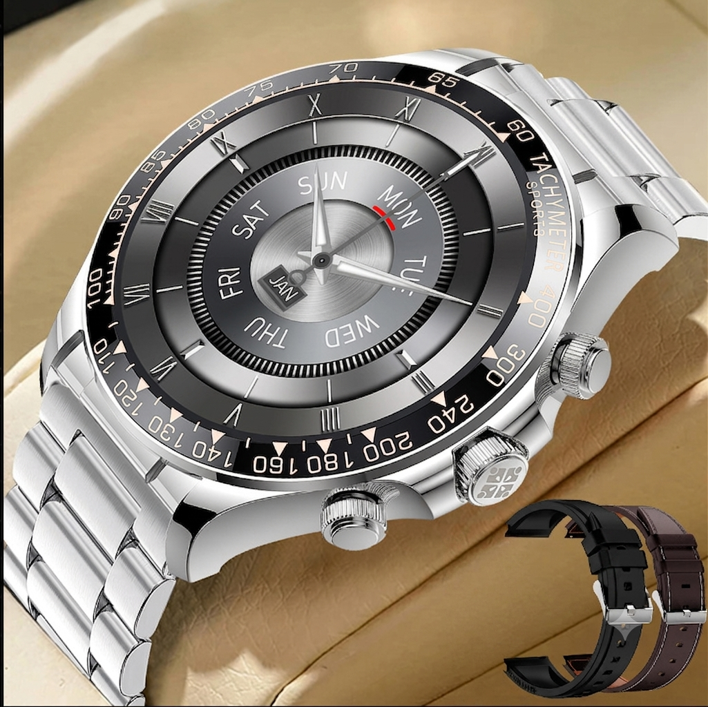Premium Bluetooth smart watch with calling function and elegant metal 