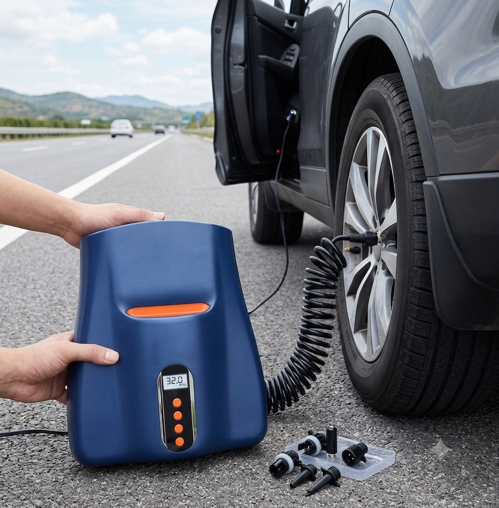 Rechargeable style portable air pump for SUP and inflatables