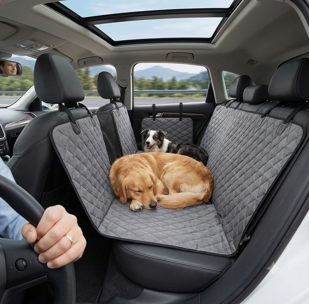 Premium rear seat hammock for dogs