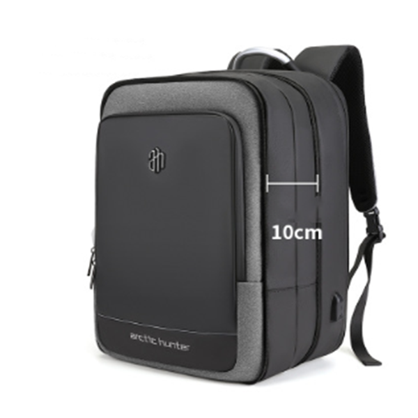 Premium waterproof business laptop backpack with modern minimalist design.