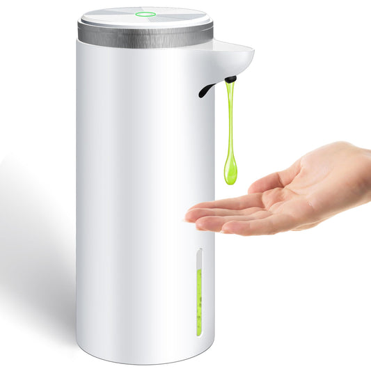 Seawah automatic touchless soap dispenser dispensing liquid soap in a modern bathroom