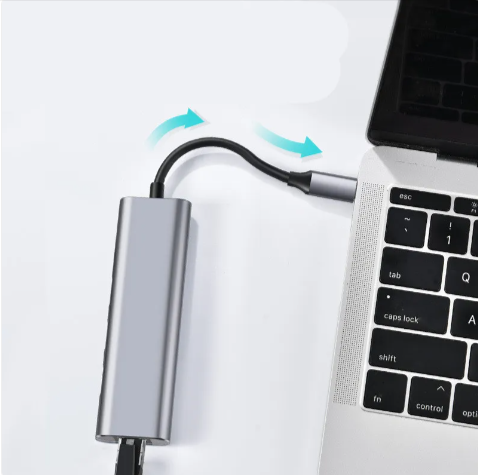 Premium aluminum USB-C multiport adapter for laptop