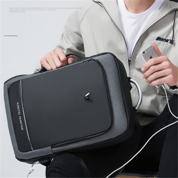 Premium waterproof business laptop backpack with modern minimalist design.