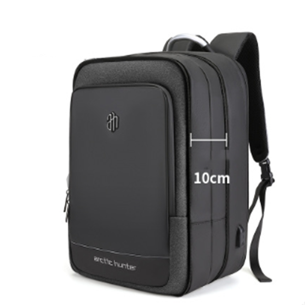 Premium waterproof business laptop backpack with modern minimalist design.